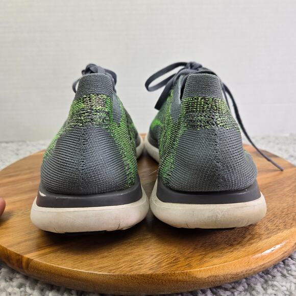 Nike Free 4.0 Flyknit Cool Grey Green Athletic Running Shoe Mens 11 717075-007 - Picture 2 of 14